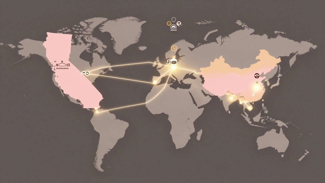 Global map showing ELF manufacturing locations with cruelty-free and vegan symbols.